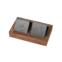 Jewelry Display Stand with Wood Base Velvet Jewelry Display Stand Countertop Multi-Functional for Boutiques, Dressing Tables