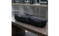 7-Slot Pool Cue Case Adjustable Shoulder Strap Billiard Carrying Case Soft Interior Lining Leatherette Cue Tube for Storage, Tournaments