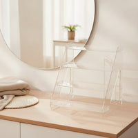 Tiered Acrylic Display Stand 4-Tier Display Stand with Tiers Acrylic Riser Clear Transparent for Collectors, Countertop, Vanity