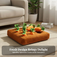 Carrot Farm Dog Toy Squeaky Carrots Dog Carrot Farm Toy Bite-Resistant Pet Supply for Dogs, Young Dogs, Home Alone
