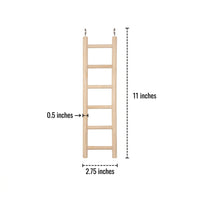 Bird Ladder Parrot Toy for Parakeets Cockatiels, Solid Wood Parrot Climbing Toy, Cockatiel Toy Cage Accessory for Perch Climbing Enrichment