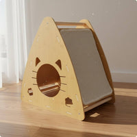 Triangle Cat Scratcher and Protected Cat Scratcher House Pet Accessory for Indoor