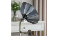 Transparent Gramophone Statue Compact Size Crystal Display Piece Artisanal Appearance Phonograph Ornament for Living Room, Entryway