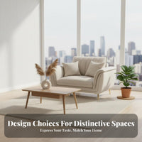 L-Shaped Chaise Sectional Modern Minimalist Design L-Shaped Chaise Sofa Nordic aesthetic Living Room Seating for Homeowners, partners, Lounge Area, Bedroom