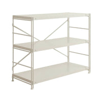 Rust-Resistant Steel Storage Shelving Minimalist 3-Tier Storage Rack Space-Saving Steel Shelving Unit Long-Lasting for Kitchen