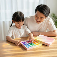 Translucent Building Blocks Creative Play Rainbow Acrylic Blocks Child-Centered Influenced Translucent Colorful Cubes for Kids, Young Children