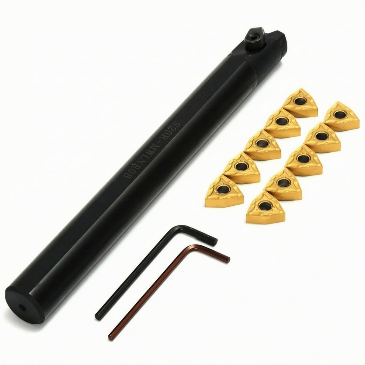 CNC Turning Tool Holder Anti-Vibration Holder with Carbide Inserts Tooling for Metalworkers