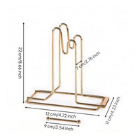 Tabletop Ticket Roll Dispenser Gold-Colored Raffle Ticket Dispenser Sturdy Long-Lasting for Checkout