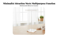 Freestanding Square Base Acrylic Hairpiece Stand Beauty Display