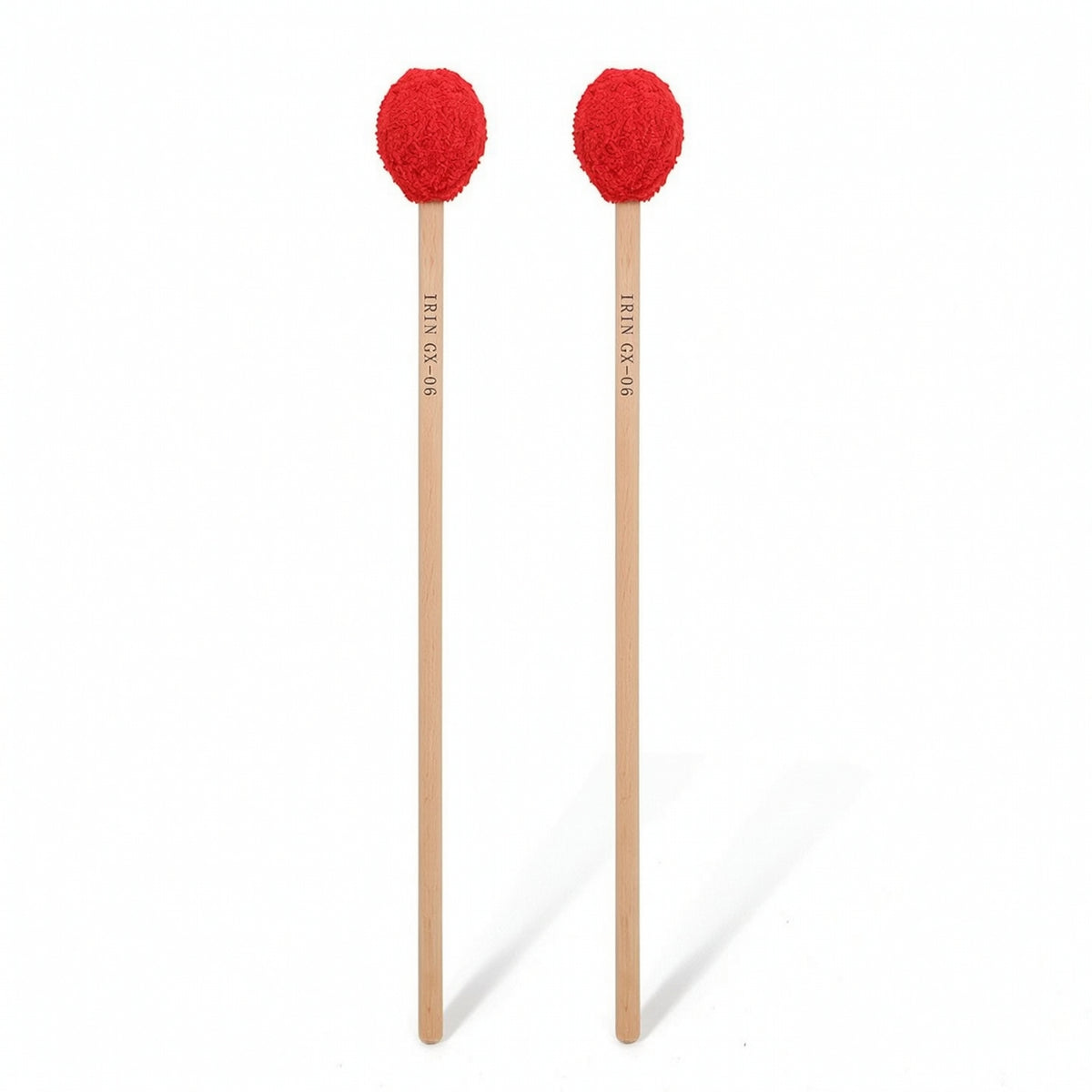 Soft-Headed Marimba Mallets with Wood Handle Long-Handled Mallets with Wood Handles Sturdy Percussion Sticks Comfortable Grip for Percussionists, Students, Timpani Practice, Rehearsals