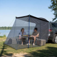 SUV Car Tail Tent with Mosquito Net, 270-Degree Surround, Sun and Rain Protection