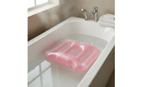 Bathtub Booster Pad Shimmery Finish Inflatable Bath Seat Water-Fillable Bath Mat Non-Slip Bathroom Accessory for Heated Bath