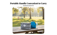 Multi-Compartment Portable Initial Aid Bag Multiple Compartments Portable Emergency Kit Bag Large Capacity for Students, Outdoor, School