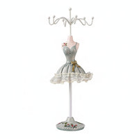 Decorative Mannequin Jewelry Stand Elegant Earring Necklace Holder Tabletop Jewelry Tree Display Sturdy for Dresser, Bedroom