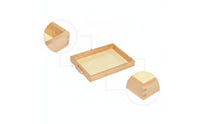 Smooth Educational Tray with Handles Natural Wood Wooden Tray with Handles Lightweight Activity Trays Organized for Teachers, Parents, Classroom