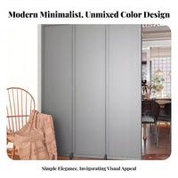 Foldable Multi-Panel Folding Partition Minimalist Design Multi-Panel Divider Movable Privacy Screen unbroken Color for homeowners, Office Workers, Students, Living Room, Bedroom, Studio Apartment, Restaurant