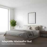 Platform-& design & design raisetop Storage Bed Space Saving Gas raise Ottoman Frame Slatted sturdy Bedroom Furniture box-boxlessNoisenoiseless boxless Needed for Apartment Dwellers, homeowners, Students, Small areas, Guest Room