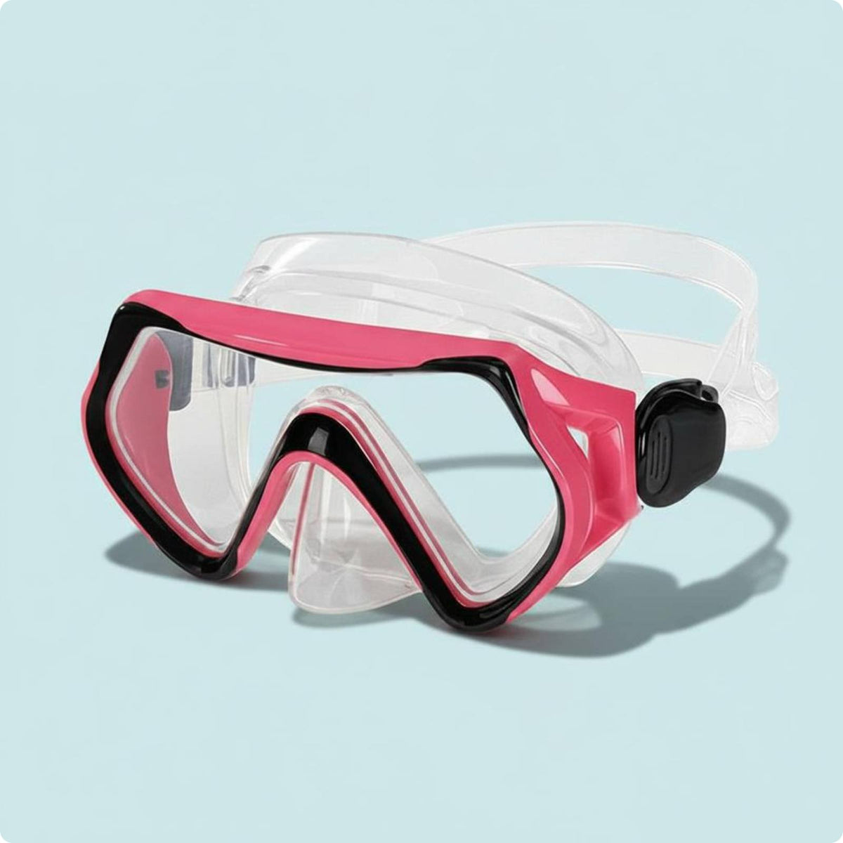 Liquid Silicone Full Face Snorkel Mask Crystal Clear Lens Snorkel Mask Wide View Diving Goggles Anti-Fog for Snorkeling, Swimming