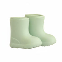 OB11 Doll Shoes Waterproof Silicone Doll Boots Non-Slip Miniature Rain Boots for Hobbyists, Diorama, Dollhouse