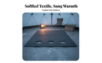 Thickened Ice Angleing Tent Mat Thermal Insulation Shielding Shelter Covering Waterproof Insulated Pad Weather-Resistant for Anglers, Campers, Camping