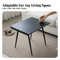 Wabi-Sabi Aesthetic Live Rim Stump Table Carbonized Finish Household Furniture Rustic Design Single Wood Slab Top for Tea Lovers, Homeowners, Interior Decorators, Living Room, Bedroom, Balcony, Home Office