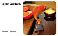 Fountain Spitter Koi Aquatic Creature Statue Good Fortune Charm Resin Aquatic Creature Sculpture Symbol of Abundance