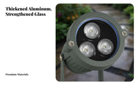 Waterproof Outdoor Tree Uplight Multi-Color RGB LED Landscape Illuminator Weather Resistant for Yard, Patio, Pathway