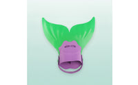 Molded Mermaid Tail Monofin Streamlined Monofin with Heel Strap Comfortable Swim Fin with Foot Pocket Stable for Swimmers