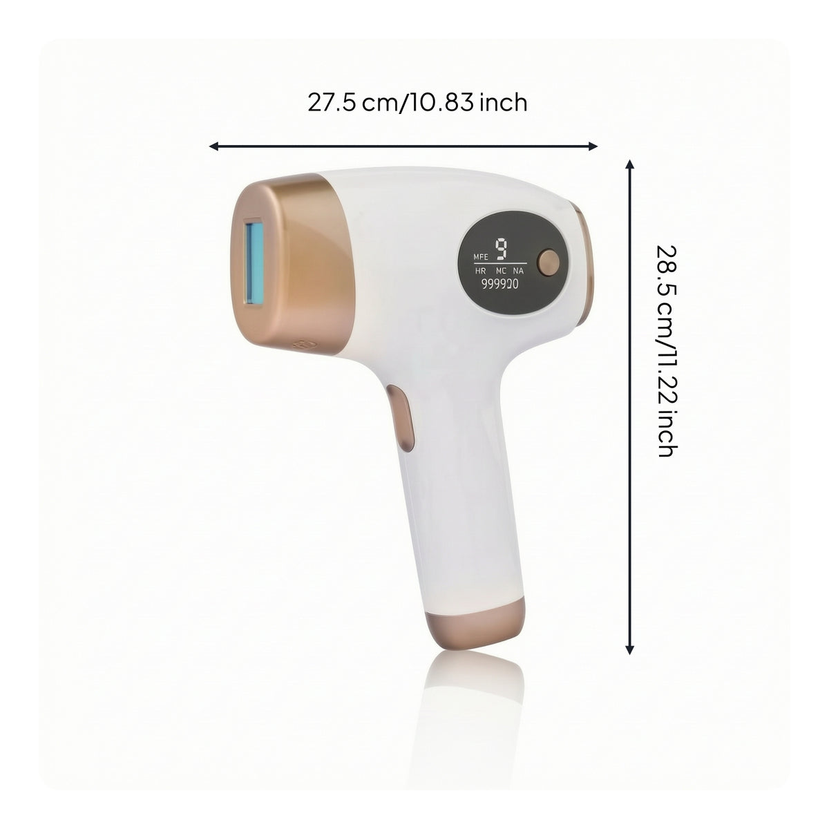 Digital Laser Hair Remover Safe Hair Removal Device with Display Painless Appliance Long-Lasting for Women, Men, Salon