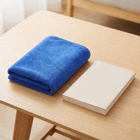 Thick Microfibre Cloth and 30x70cm Microfibre Towel, 350 GSM Printed Single-Ply Fabric, Highly Absorbent Tool for Car and Home Use