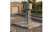 Finished N-Scale Water Structure Plastic Tank-Style Water Structure Gray Railway Accessory Realistic for Modelers, Hobbyists, Dioramas, Train Yards