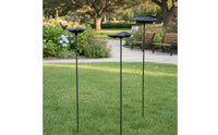 Vintage Aesthetic Cast Iron Bird Feeder Stake Weather Resistant Decorative Garden Stake Flower Shaped Bird Bath for Gardeners, Yard, Patio, Lawn