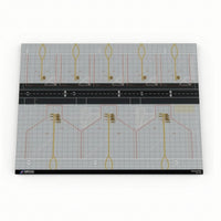 Wooden Airport Apron Display Board Sturdy Airport Display Base Long-Lasting Convenient for Collectors