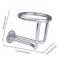 Stainless Steel Cup Holder Marine Cup Holder Universal Fit Vehicle Accessory for RV