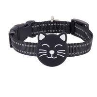 Quick-Release Cat Collar with Tracker Holder Adjustable Cat Tracker Collar Long-Lasting Comfortable for Kittens