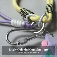 Colorful Rock Climbing Hold Keychain Bouldering Hold Bag Charm Handmade Rope Lanyard for Boulderers, Outdoor Enthusiasts, Hikers, Backpack, Handbag, Keys