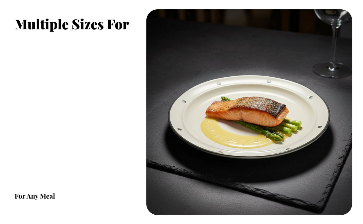 Ceramic Dinnerware Set, Embossed Plates & Bowls, Cream Design, Home & Restaurant