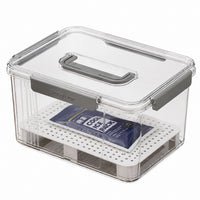 Outdoor Storage Box, Weatherproof Garden Storage Box for Cushions, Sealed Storage Box with Lid, Drain Board for Outdoor Use