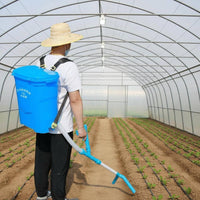 Manual Backpack Soil Amendment Applicator Portable Backpack Soil Amendment Applicator Knapsack Topdressing Tool Adjustable Flow