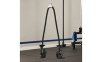 Ergonomic Cable Machine Attachment with Handles Non-Slip Tricep Rope Comfortable Tricep Pull down Rope Heavy Duty for Athletes, Strength Training