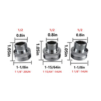 Leakproof Ball Shower Arm Adapter Solid Brass Shower Arm Adapter Knurled Universal for Bathroom