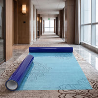 Carpet Protection Film Safeguarding Floor Protection Film Plastic Floor Covering Glossy for Renovations, Moving