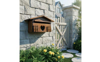 Wooden Mailbox Easy to Install Wall-Attached Mailbox Paintable Letter Box