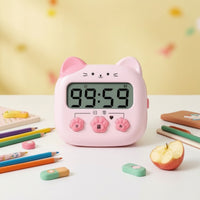 Countdown Clock Desk Timer with Stand Large Display Alarm Clock Silent Classroom Timer Magnetic Back for Student Study Cooking Office Suitable for Children Adults Home Work