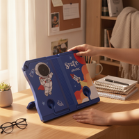 Cartoon Adjustable Book Stand for Reading, Portable Music Score and Textbook Holder