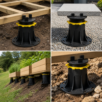 Adjustable Pedestal Support for Pavers, Decking, and Water Features