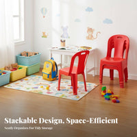 Space-Saving Stackable Utility Seat Lightweight Backrest Chair Easy to Clean Household Furniture Sturdy for Restaurant Owners, Homeowners, Living Room, Small Areas, Home Office, Patio