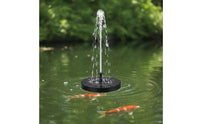 Cordless Solar Fountain Pump with Nozzles Compact Floating Solar Fountain Interchangeable Floating Water Pump Outdoor for Gardeners, Pond Owners, Garden Ponds, Bird Baths, Pools, Courtyards