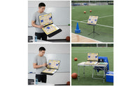 Basketball Coaching Board with Dry Erase Marker Portable Foldable Basketball Coaching Board Reusable Lightweight for Coaches