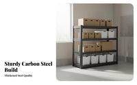 Multi-Layer Storage Rack High Load Capacity 5 Tier Adjustable Storage Rack Thickened Shelves Standing Steel Shelf for Homeowners, Balcony, Kitchen